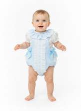 Load image into Gallery viewer, Blue romper - corrected no frills