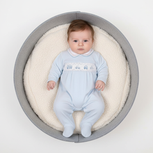Load image into Gallery viewer, Blue romper felt basket