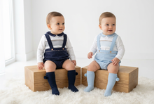 Load image into Gallery viewer, Both boys wearing matching pom-pom socks