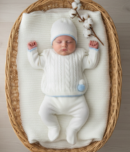 Load image into Gallery viewer, Boy set - pom right side cotton stems