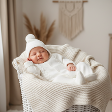 Load image into Gallery viewer, Bright white outfit - basket