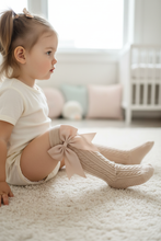 Load image into Gallery viewer, Champagne socks - side leg tucked