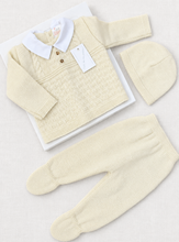 Load image into Gallery viewer, Cream outfit on white linen background