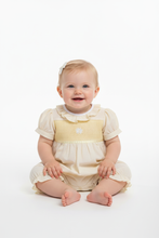 Load image into Gallery viewer, Cream smocked romper option 8