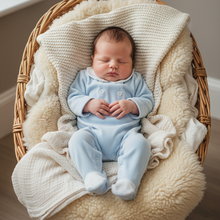 Load image into Gallery viewer, Full romper in vintage basket