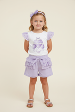 Load image into Gallery viewer, Girl model sweet pose in lilac hot air balloons outfit
