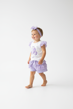 Load image into Gallery viewer, Girl model walking in lilac hot air balloons outfit