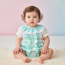 Load image into Gallery viewer, Mint Romper Front Shot 1