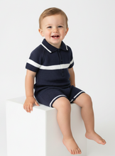 Load image into Gallery viewer, Navy close up smiling