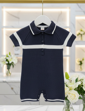 Load image into Gallery viewer, Navy hanger gold rail