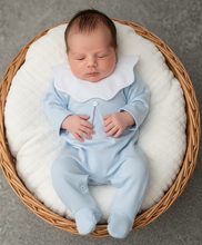 Load image into Gallery viewer, Newborn collar flat wicker white