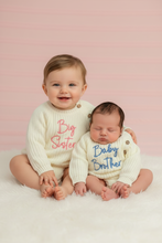 Load image into Gallery viewer, Newborn in lap portrait