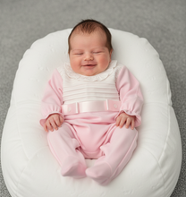 Load image into Gallery viewer, Newborn in white beanbag
