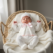 Load image into Gallery viewer, Newborn lying in Moses basket