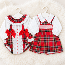 Load image into Gallery viewer, Outfits on a soft white rug