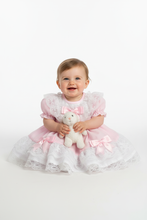 Load image into Gallery viewer, Pink baby dress on model - Option 3