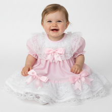 Load image into Gallery viewer, Pink baby dress on model - Option 5