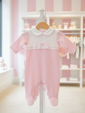 Load image into Gallery viewer, Pink babygrow on rail option 4