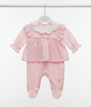 Load image into Gallery viewer, Pink babygrow on white rail - professional display