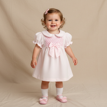 Load image into Gallery viewer, Pink dress on toddler - beige backdrop