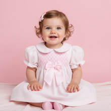 Load image into Gallery viewer, Pink dress on toddler - pink backdrop