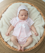 Load image into Gallery viewer, Pink knit set - close Scandi