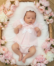 Load image into Gallery viewer, Pink knit set - floral editorial