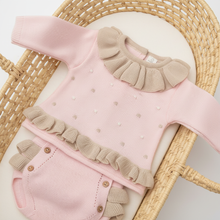 Load image into Gallery viewer, Pink Knitted Set in Moses Basket - 5