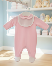 Load image into Gallery viewer, Pink Romper - Bright Boutique Hanger Shot