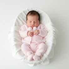 Load image into Gallery viewer, Pink set in Moses basket