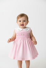 Load image into Gallery viewer, Pink smocked dress without headband - Option 7