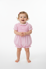 Load image into Gallery viewer, Pink smocked romper option 9