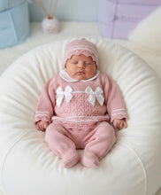 Load image into Gallery viewer, Baby Girls Knitted Trouser Set 0-3mth