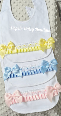 Pretty Ribbon Bibs Lace & Bows