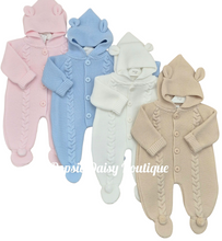 Load image into Gallery viewer, Knitted Pram suit All In One