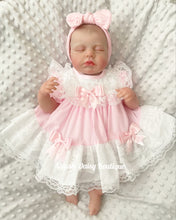 Load image into Gallery viewer, Pink Pretty Ribbon &amp; Lace Frilly Dress