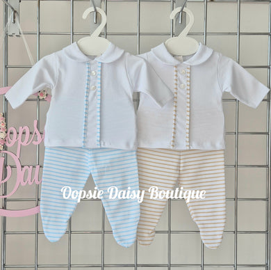 Baby Boys Trouser Set Co Ords 100% Cotton