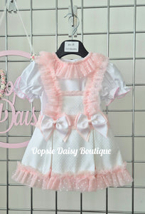 Girls Pretty Waffle Dress Set