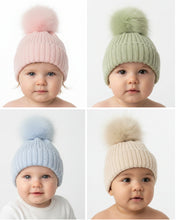 Load image into Gallery viewer, Baby Pom Pom Hat
