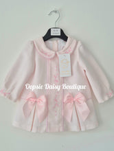 Load image into Gallery viewer, Girls Pretty Pink Ribbon Waffle Dress