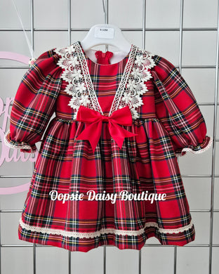 Pretty Red Tartan Dress
