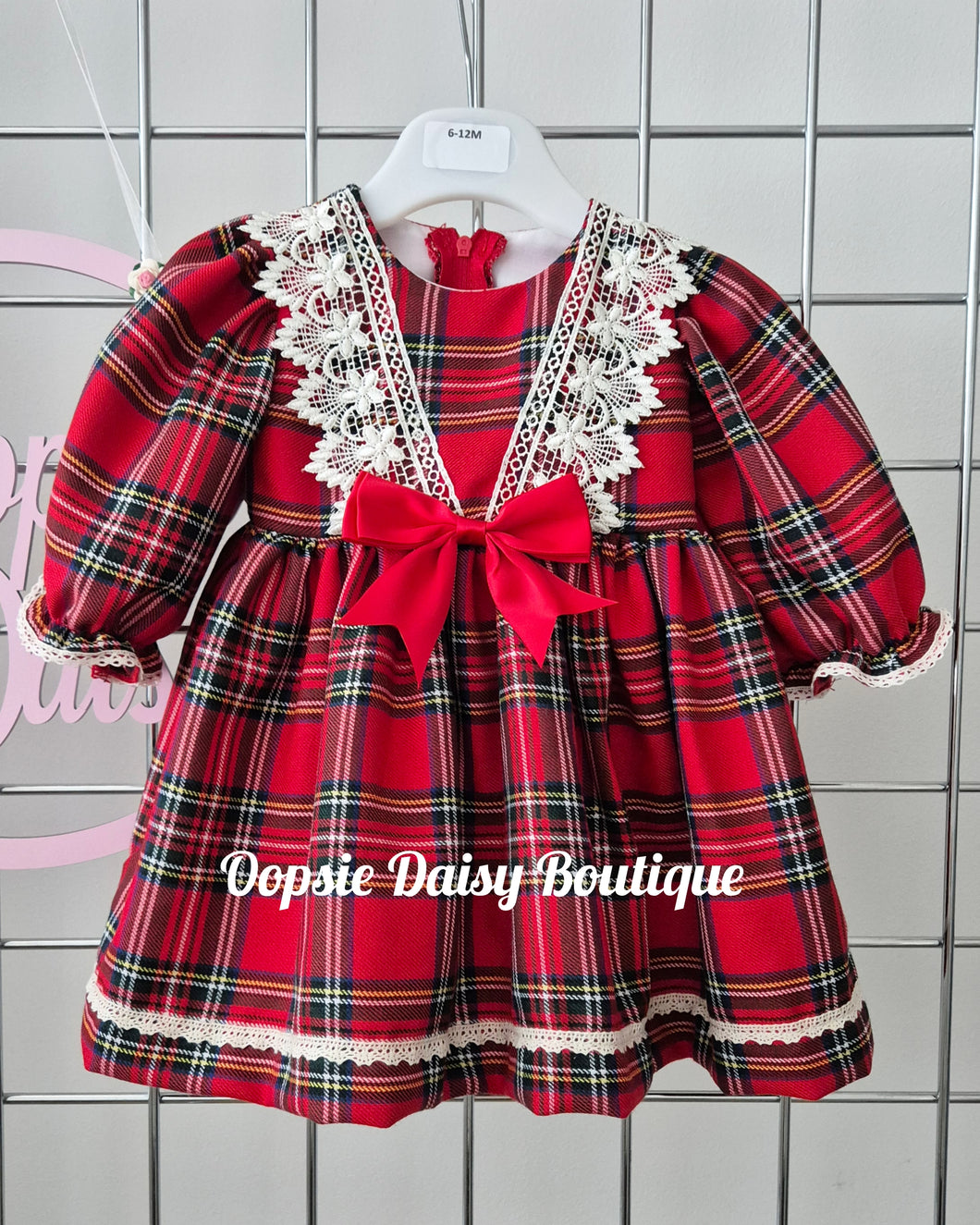 Pretty Red Tartan Dress