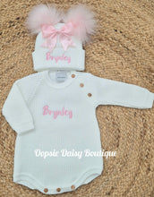 Load image into Gallery viewer, Personalised Romper &amp; Hat Set