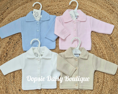 Knitted Baby Cardigan Jacket  Dandelion