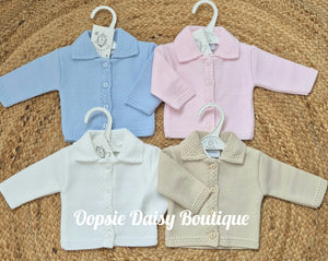 Knitted Baby Cardigan Jacket  Dandelion