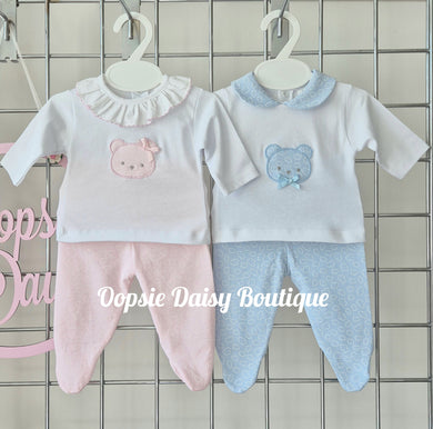 Teddy Bear Trouser Set Co Ords 100% Cotton