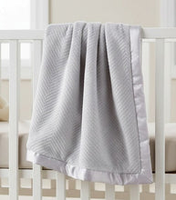 Load image into Gallery viewer, Supersoft Grey Baby Blanket Cosy Fleece Lined