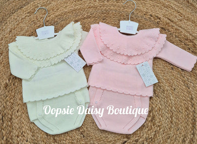 Girls Pretty Knitted Jam Sets