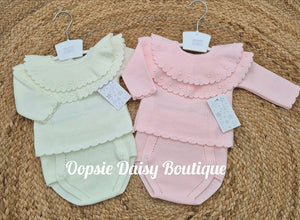 Girls Pretty Knitted Jam Sets