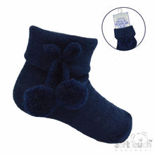 Load image into Gallery viewer, Boys Ankle Pom Pom Socks
